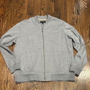 Banana Republic Men's Light Gray Zip-Up Jacket